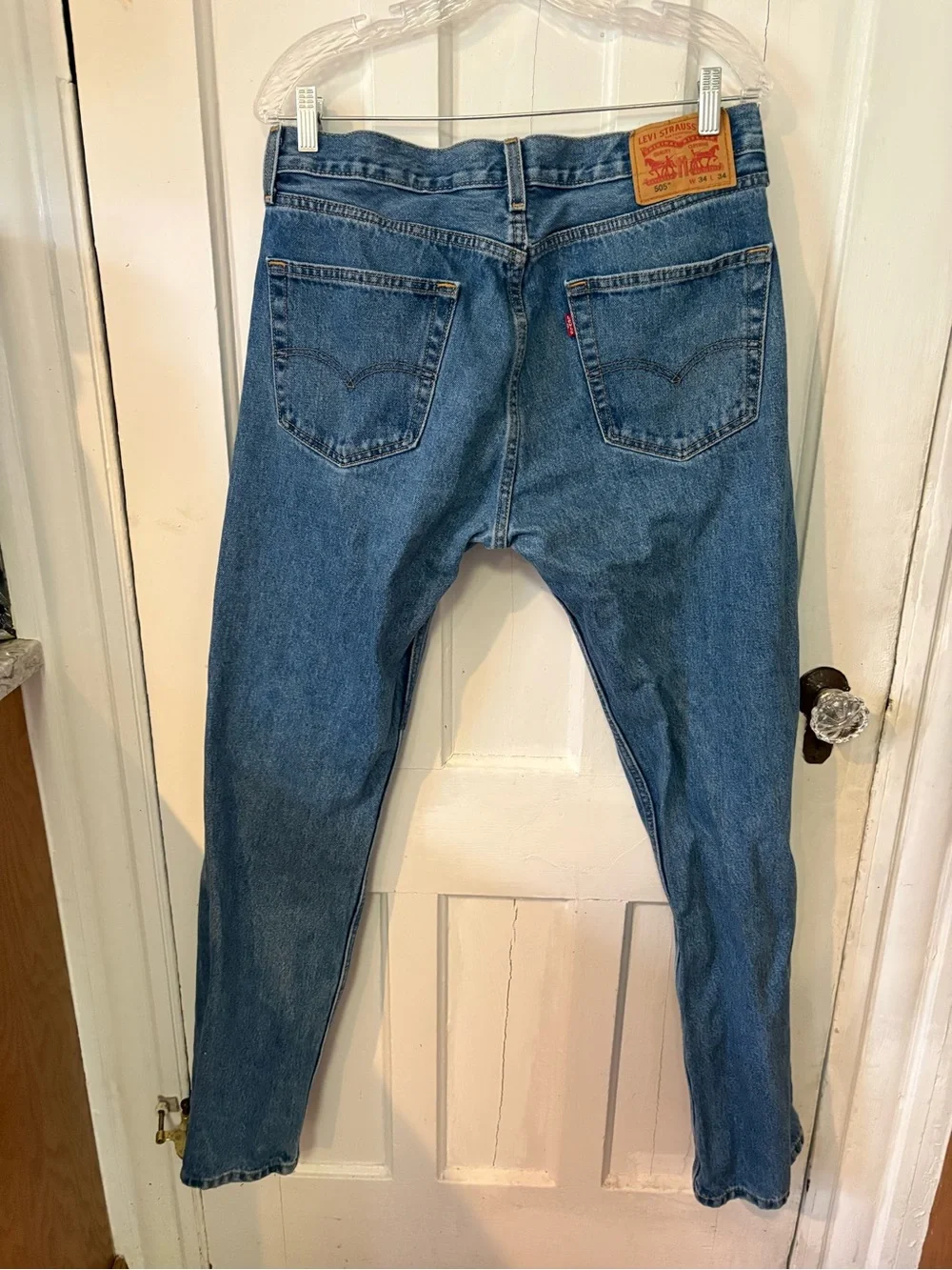 Levi's Men's 505 size 34x34 Straight Blue Denim Jeans